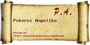 Pokorni Angelika névjegykártya